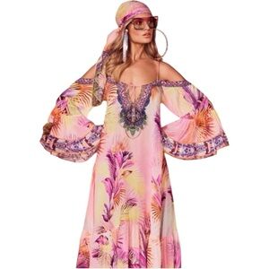 Camilla | Dresses | Camilla South Beach Sunrise Drop Dress Womens Size Xl  Silk Beaded Resort Wear | Poshmark